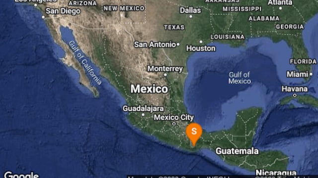 Se registra sismo de 4.9 en Miahuatlán, Oaxaca