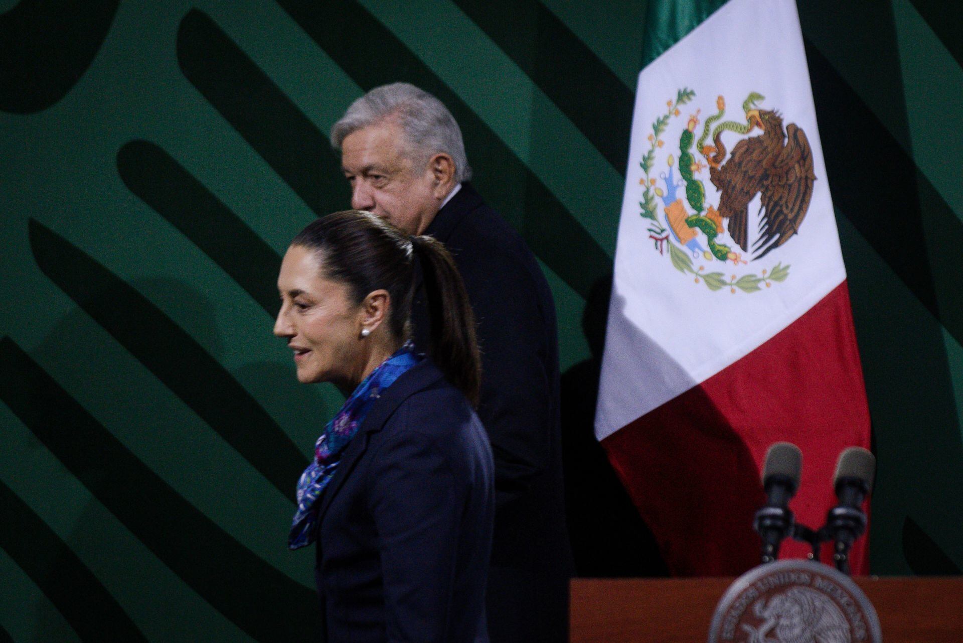 Andrés Manuel López Obrador, presidente de México, y Claudia Sheinbaum