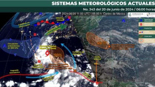 Pronostican lluvias en Guanajuato por depresión tropical Alberto