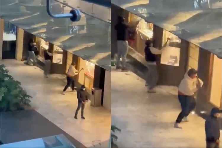 ¿Qué pasó en la joyería Berger de Plaza Antara Polanco? Sujetos asaltan la tienda; destruyen vidrios (VIDEO)