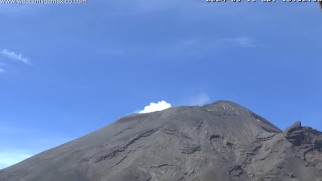 Volcán Popocatépetl hoy 11 de junio