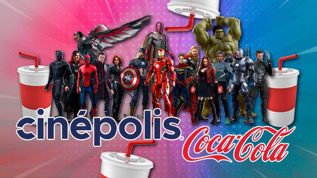 Cinépolis también venderá los vasos coleccionables de Coca Cola y Marvel