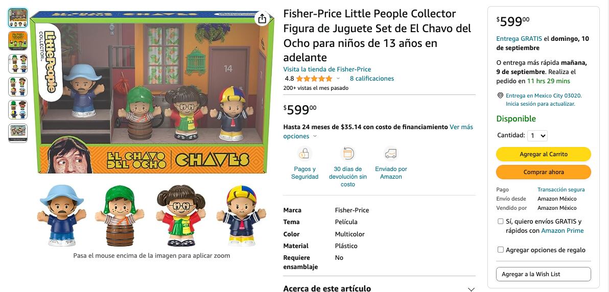 Little People Fisher Price lanza un set con figuras coleccionables de El Chavo del 8