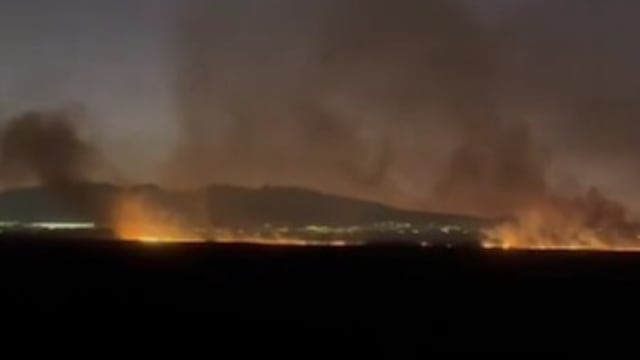 Incendio en Zumpango: persiste fuego en pastizales de la laguna del Estado de México