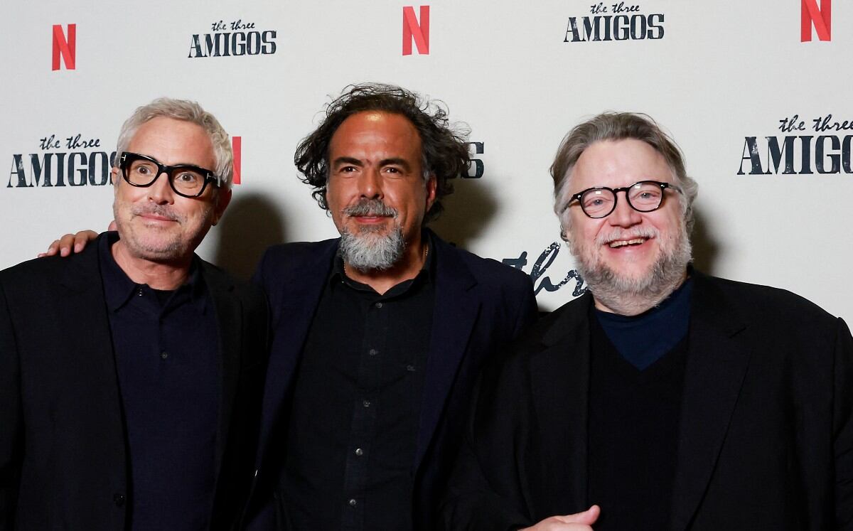 Guillermo del Toro, Alejandro González Iñárritu y Alfonso Cuarón