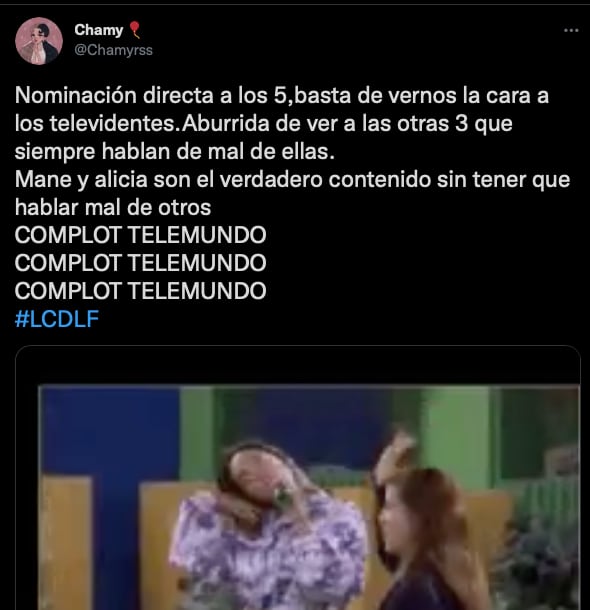 Comentarios de "Complot Telemundo" (Twitter)