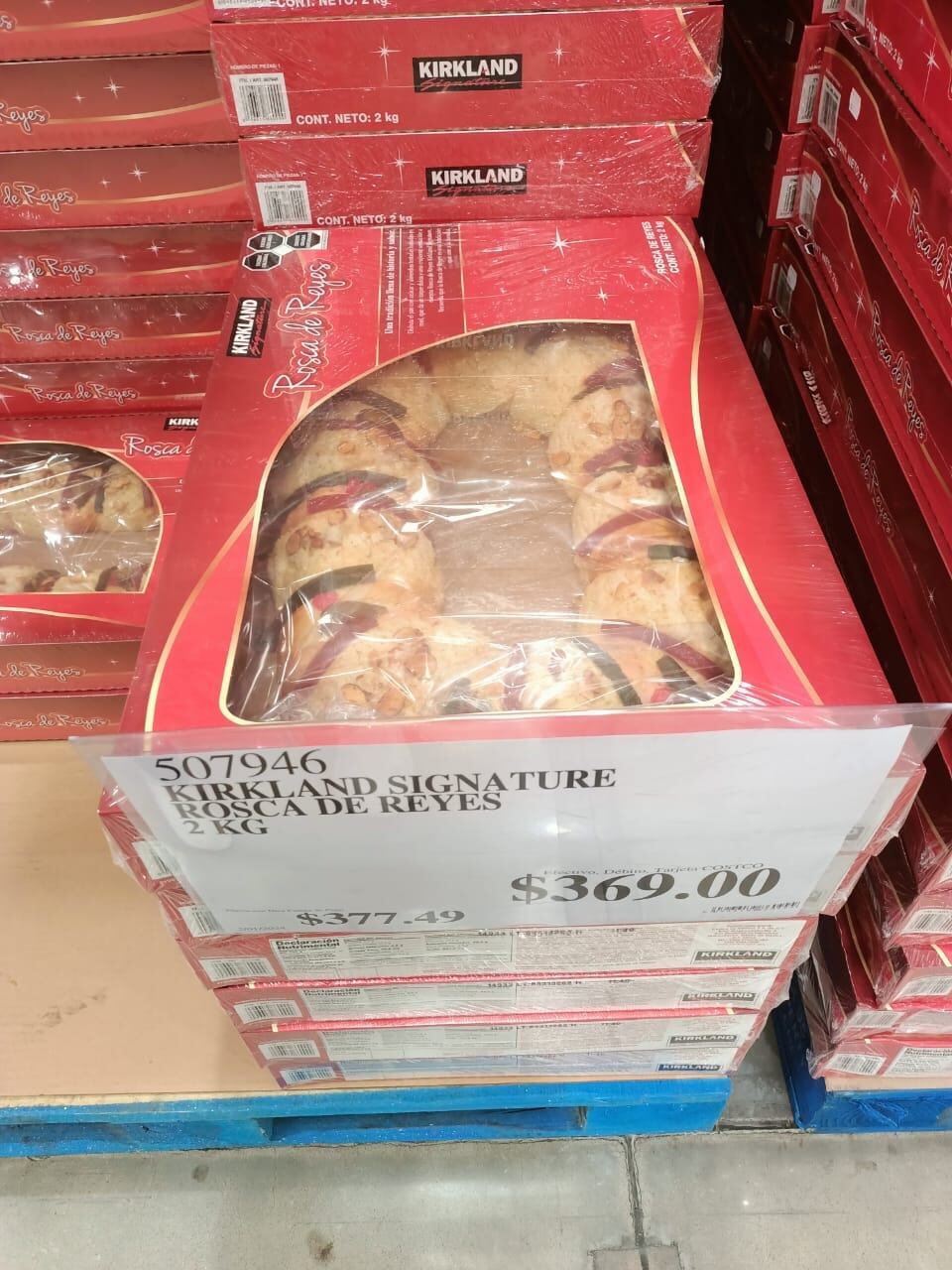 Precios normal de Rosca de Reyes del Costco