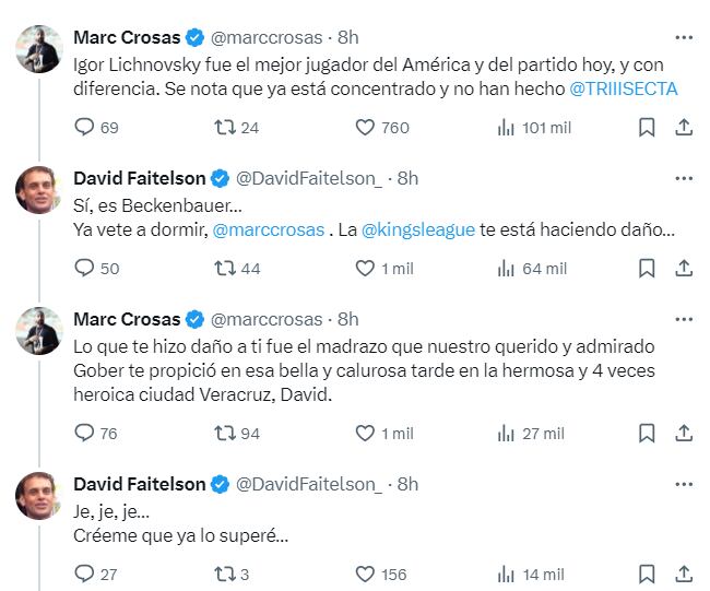 Discusión entre Marc Crosas y David Faitelson