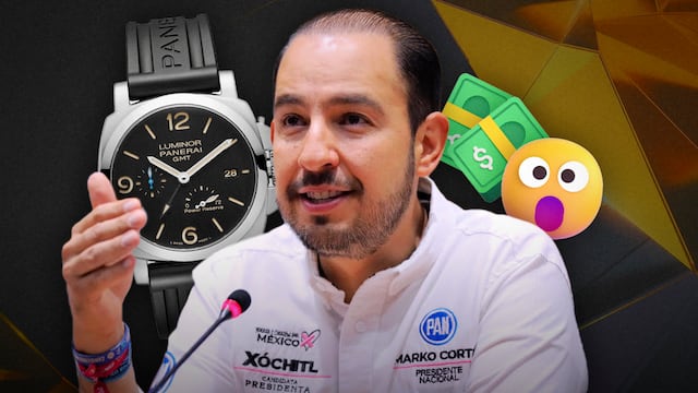 Exhiben reloj Panerai de 120 mil pesos de Marko Cortés que usó en programa de Carlos Alazraki
