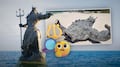 ¿Tiraron la estatua de Poseidón en Progreso, Yucatán? La verdad detrás de las fotos virales
