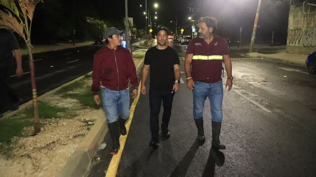 Pablo Gutiérrez vigila labores preventivas por lluvias en Cancún