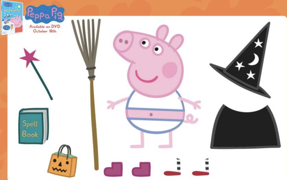 Peppa Pig para armar en Halloween