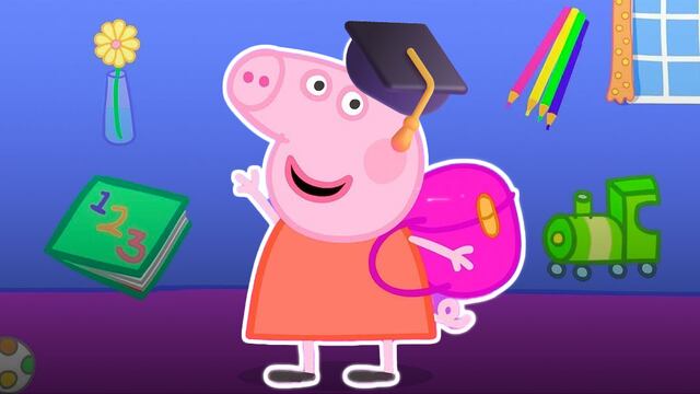 Tarjetas de Peppa Pig para graduación