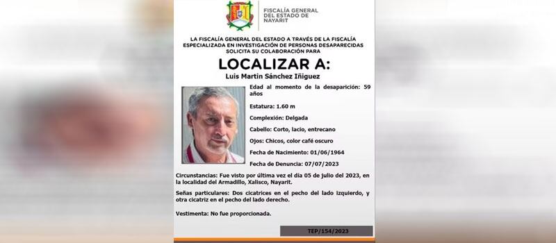 Luis Martín Sánchez Íñiguez había desaparecido desde el 5 de julio