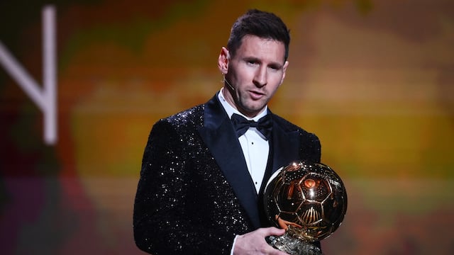 Messi Balón de Oro 2021 (Foto: FRANCK FIFE / AFP)