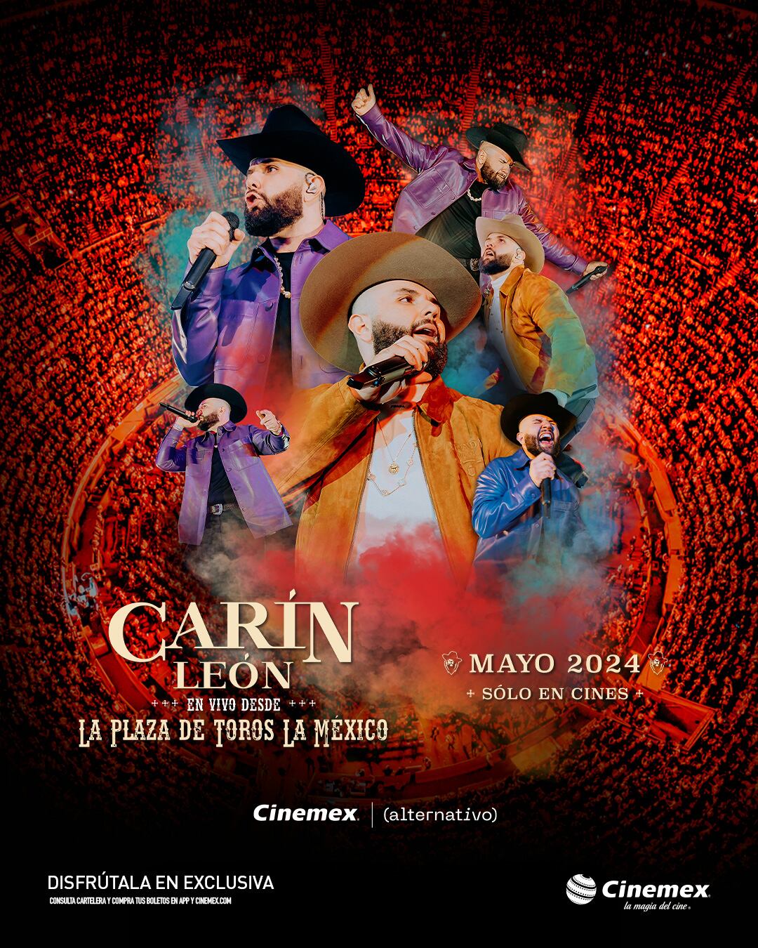 Carin León desde la Plaza de Toros ya tiene fecha de estreno en Cinemex
