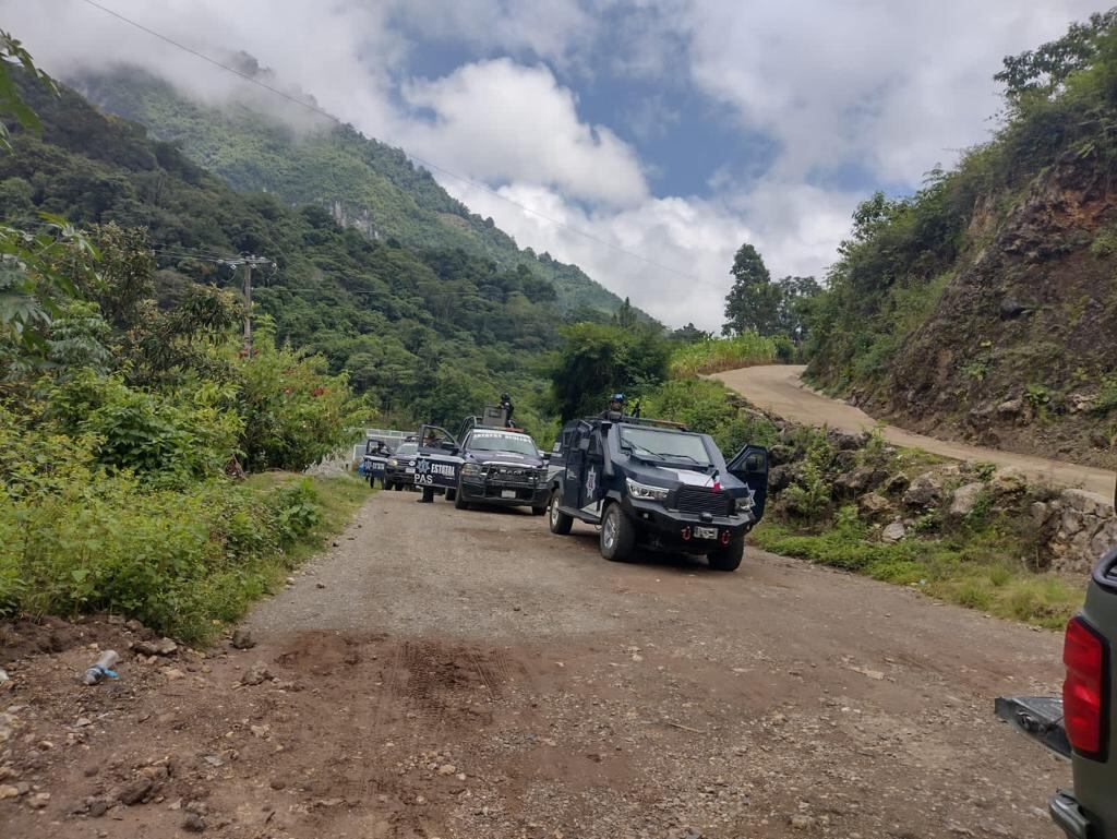 Fuerzas federales y estatales en Frontera Comalapa