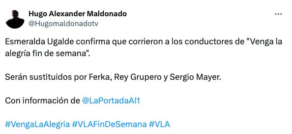Sergio Mayer y Ferka serán los nuevos conductores de Venga la Alegría