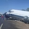 ¿Qué pasa en la autopista México-Querétaro? Se registra cierre parcial por volcadura de camión de carga