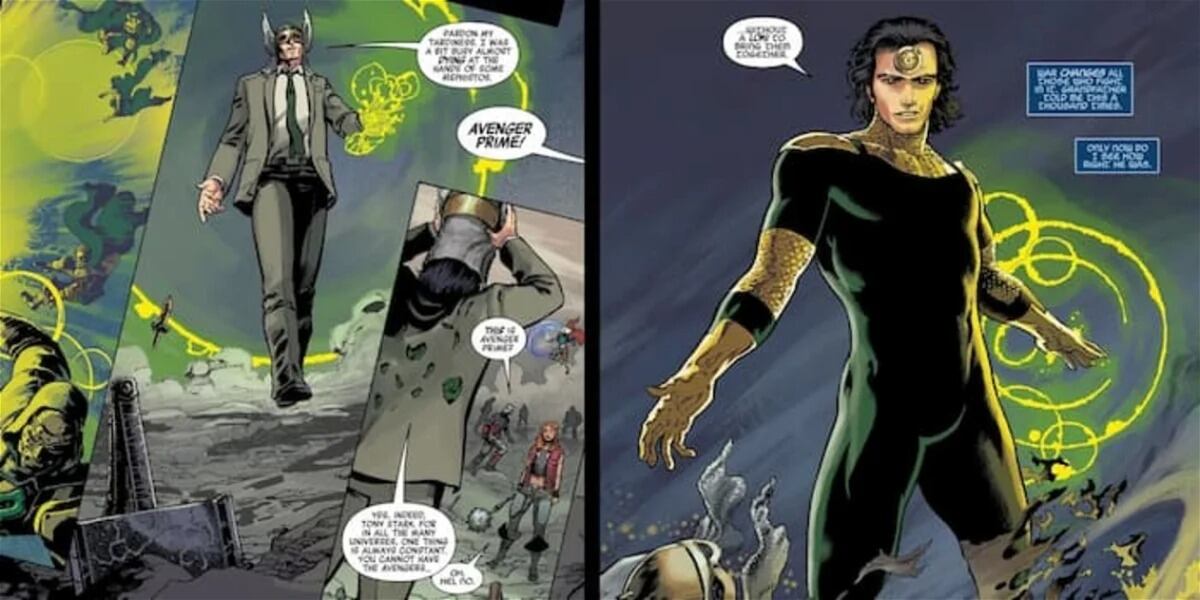 Loki, Avenger Prime en el cómic #13 de Avengers Forever
