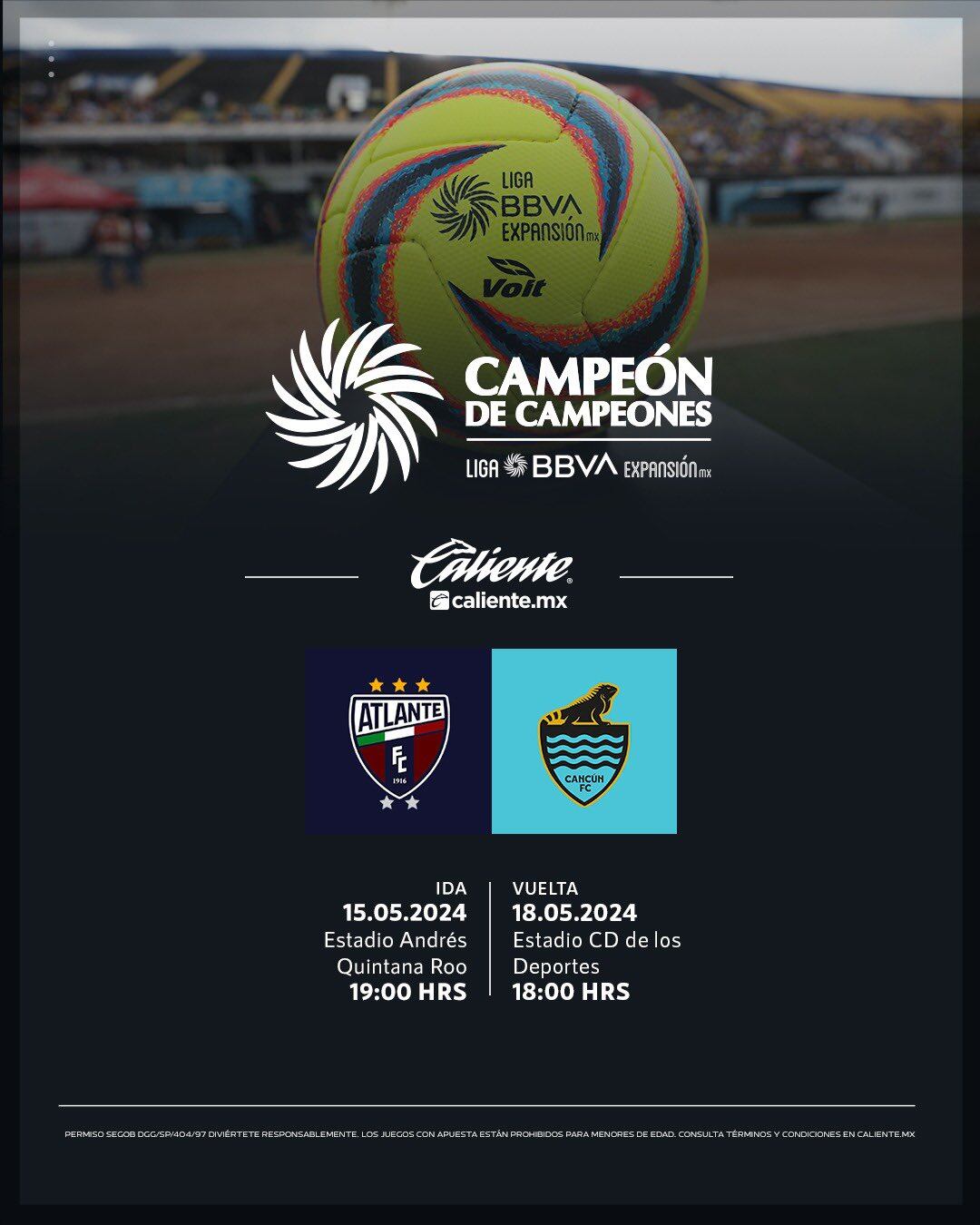 Fechas y horarios para el Campeón de Campeones de la Liga Expansión MX.