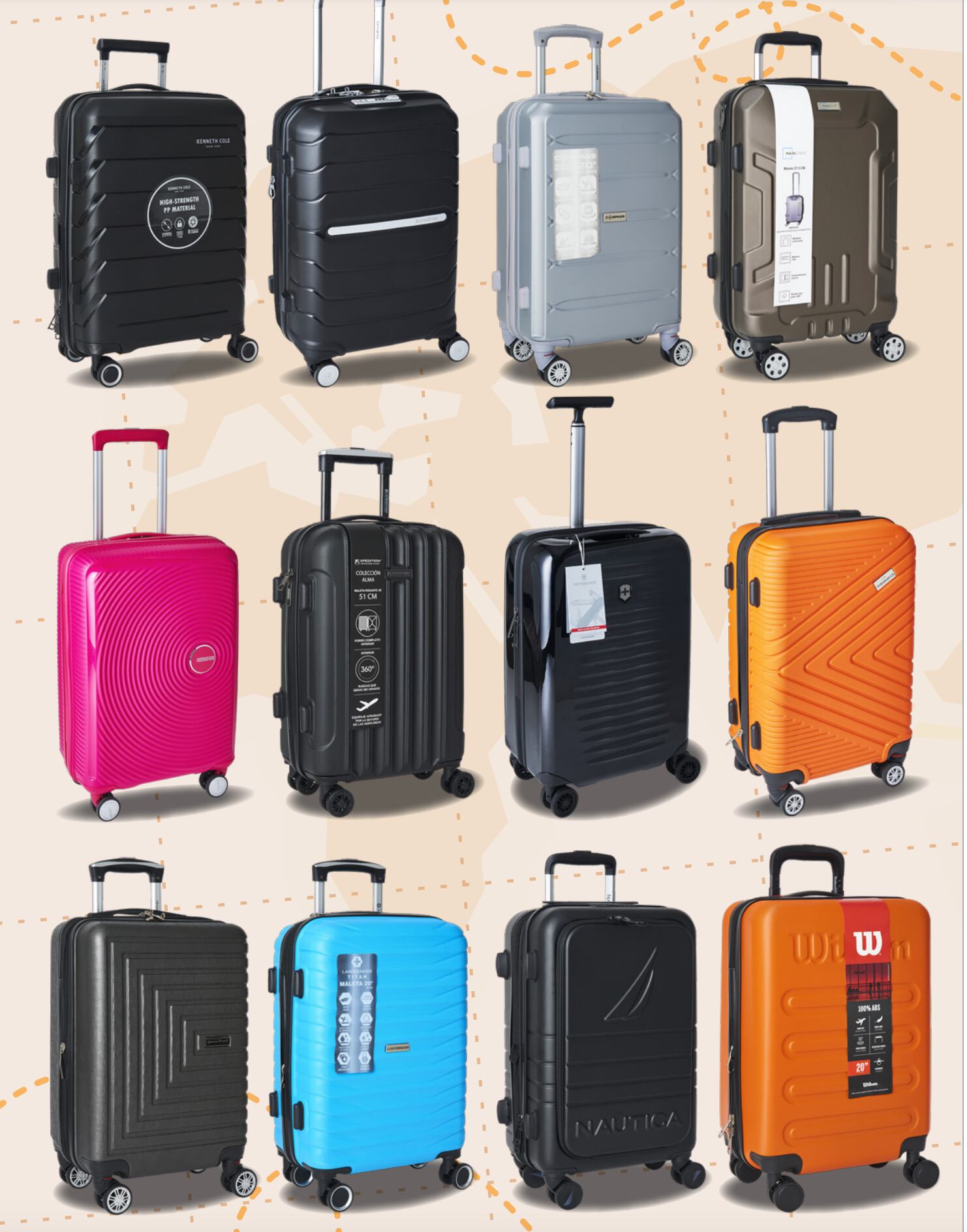 Las 5 mejores maletas de cabina según Profeco