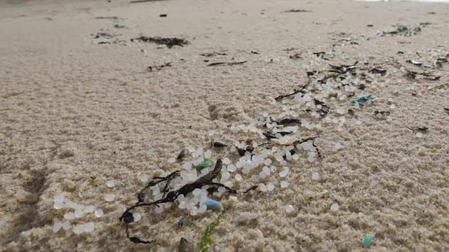Pellets de plástico cayeron en el mar cercano a las playas de España