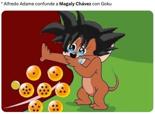 Los memes de Alfredo Adame confundiendo a Gokú con Magaly Chávez, se hacen virales