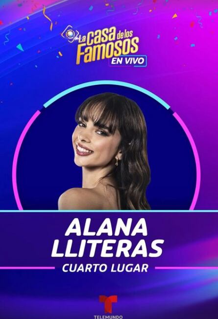 Alana Lliteras queda en cuarto lugar de La Casa de los Famosos 2024 de Telemundo