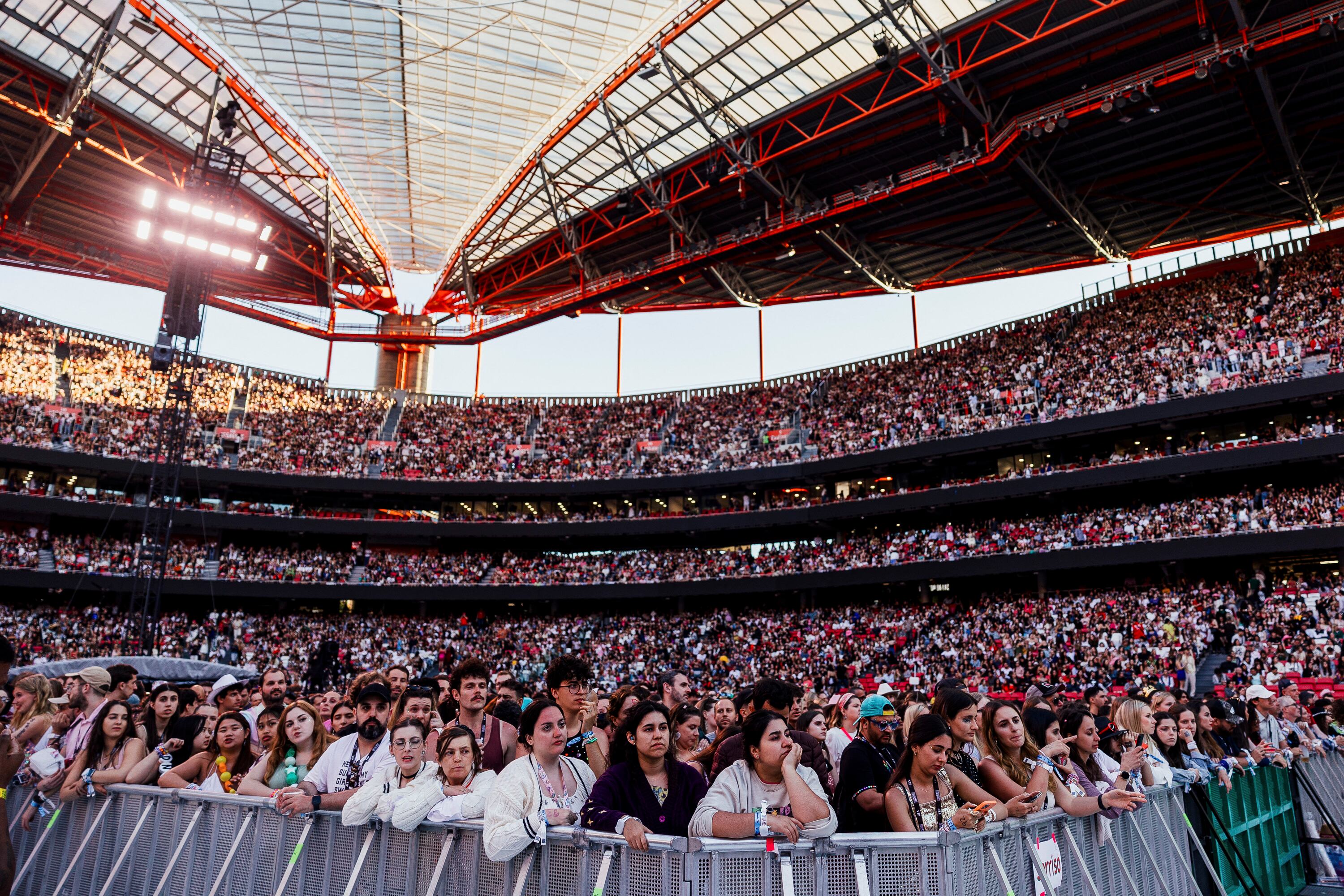 Concierto de Taylor Swift en Estadio de Luz en Lisboa, Portugal provoca un sismo