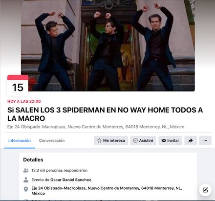 Invitan a celebrar a la Macroplaza si aparecen los 3 Spider-Man en ' Spider-Man: No Way Home'